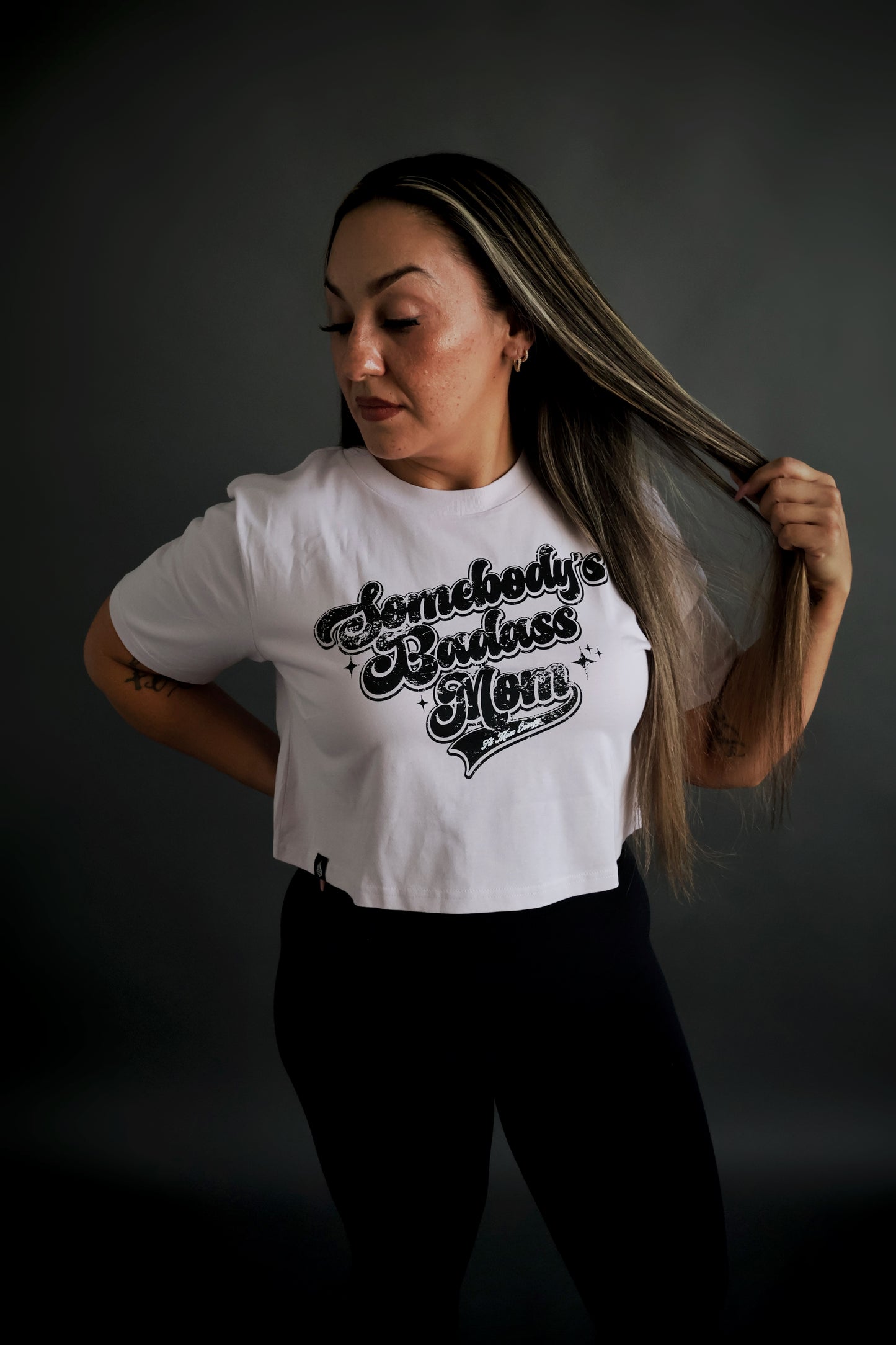 Somebody's Badass Mom Crop Tee
