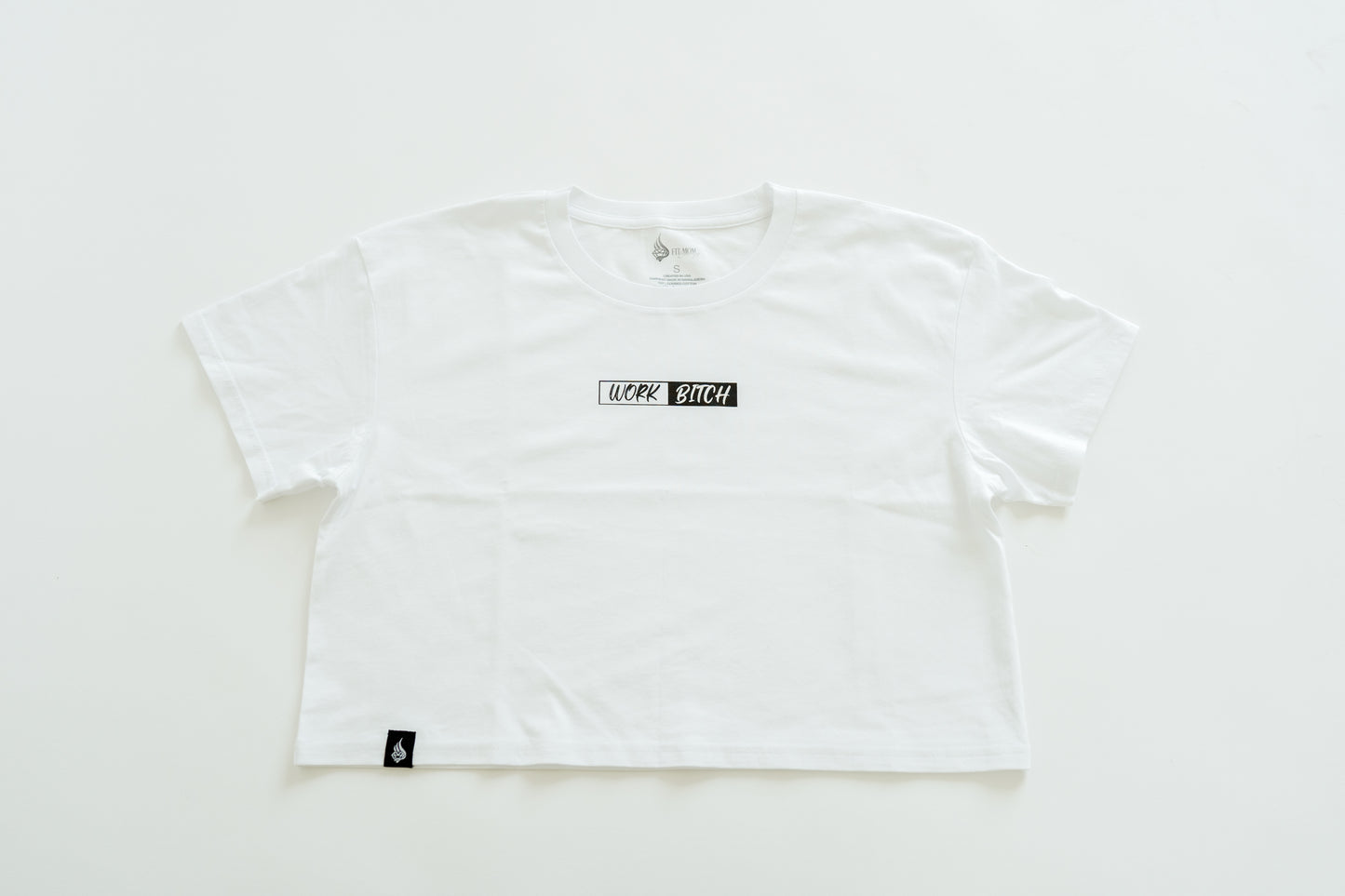 Work Bitch Crop Tee