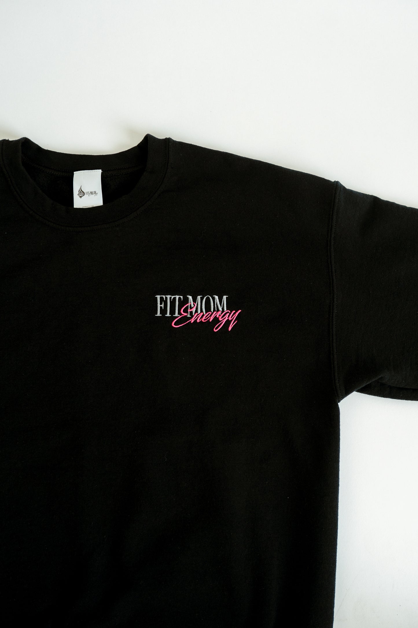 Fit Mom Energy Oversized Crewneck (Pink)
