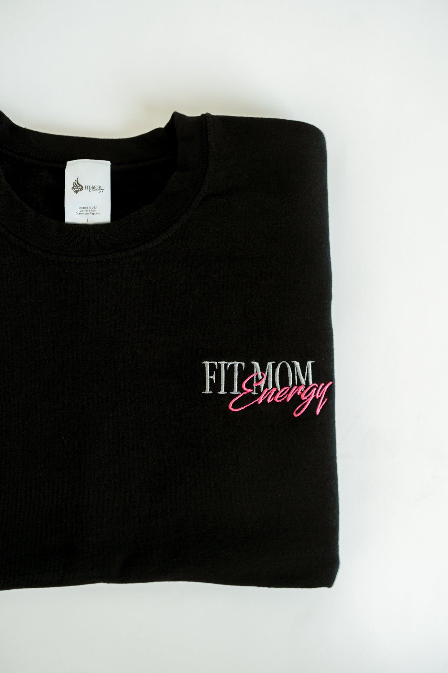 Fit Mom Energy Oversized Crewneck (Pink)