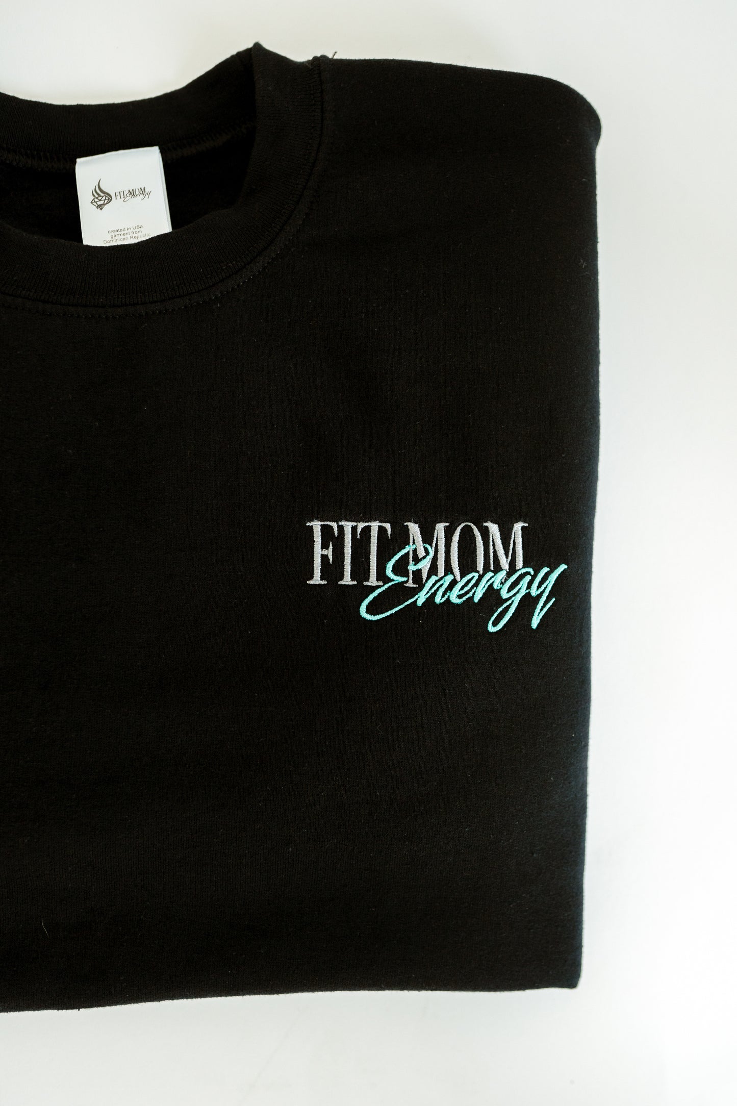 Fit Mom Energy Oversized Crewneck (Teal)