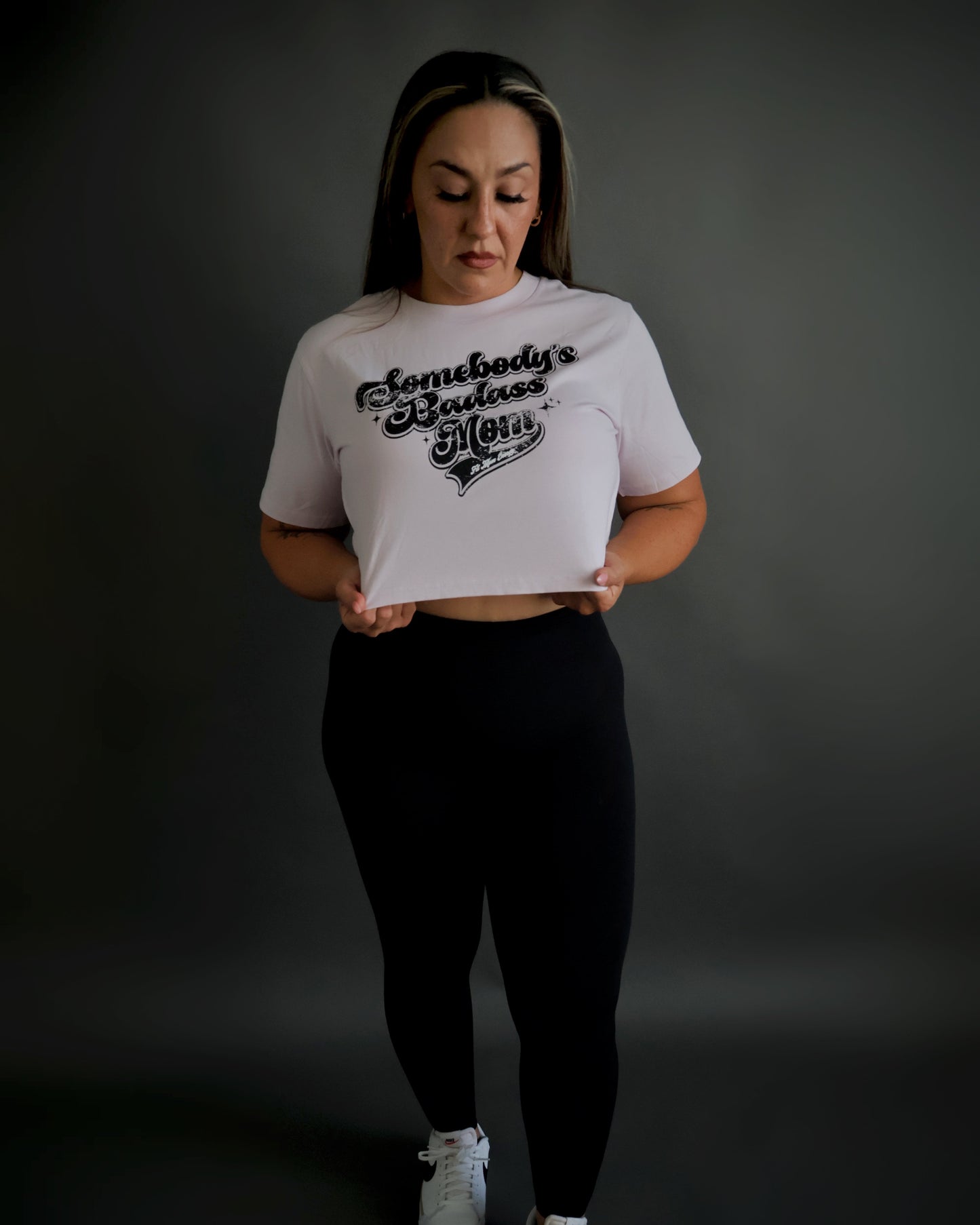 Somebody's Badass Mom Crop Tee
