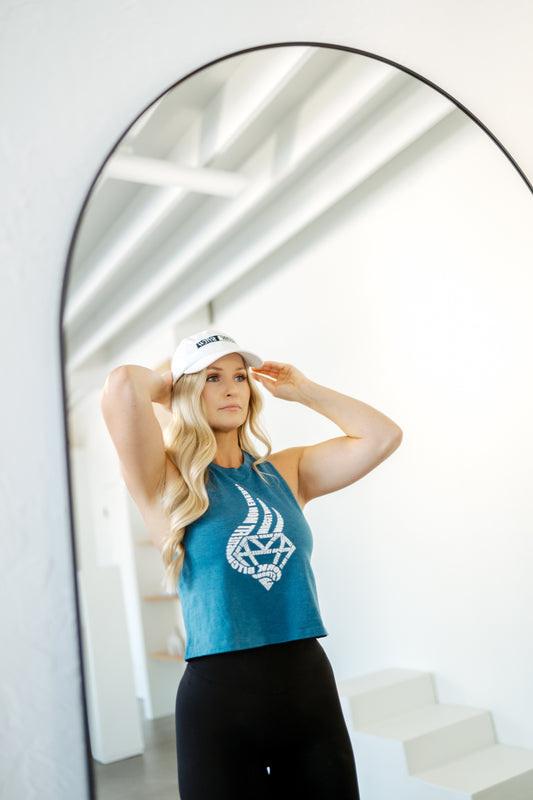 Logo Tank (Heather Deep Teal)